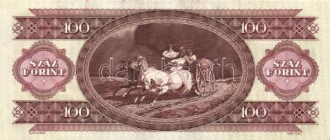 1993. 100Ft (2x) egymás utáni sorszámmal és nyomdai festékfoltokkal T:I