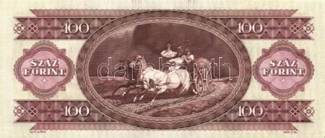 1993. 100Ft (4x) egymás utáni sorszámmal és nyomdai festékfoltokkal T:I(egyik I-)