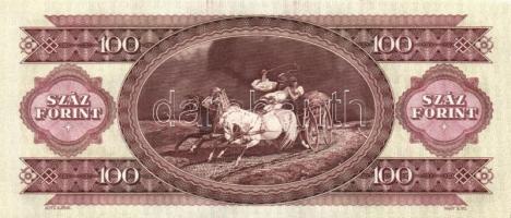 1993. 100Ft (4x) egymás utáni sorszámmal és nyomdai festékfoltokkal T:I(egyik I-)