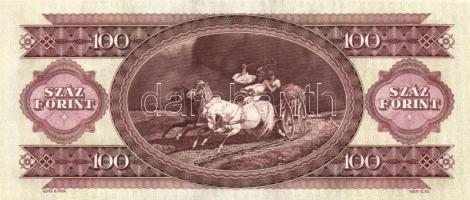 1993. 100Ft (5x) egymás utáni sorszámmal és nyomdai festékfoltokkal T:I