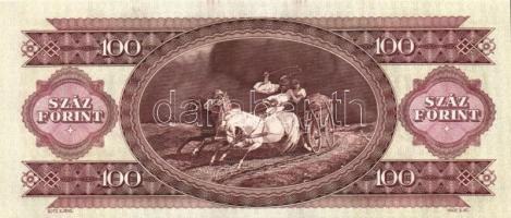 1993. 100Ft (5x) egymás utáni sorszámmal és nyomdai festékfoltokkal T:I