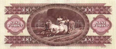 1993. 100Ft (5x) egymás utáni sorszámmal és nyomdai festékfoltokkal T:I