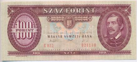 1993. 100Ft (3x) egymás utáni sorszámmal és nyomdai festékfoltokkal T:I