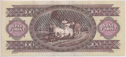 1993. 100Ft (3x) egymás utáni sorszámmal és nyomdai festékfoltokkal T:I