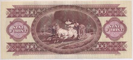 1993. 100Ft (3x) egymás utáni sorszámmal és nyomdai festékfoltokkal T:I