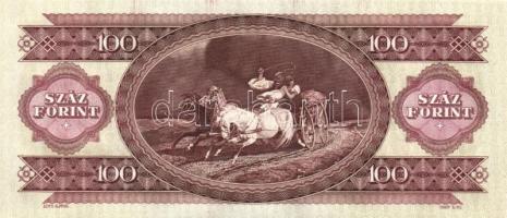 1993. 100Ft (4x) egymás utáni sorszámmal és nyomdai festékfoltokkal T:I