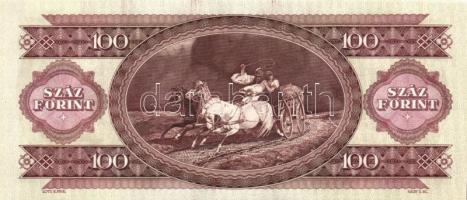 1993. 100Ft (5x) egymás utáni sorszámmal és nyomdai festékfoltokkal T:I