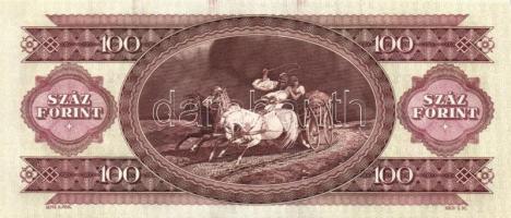 1993. 100Ft (5x) egymás utáni sorszámmal és nyomdai festékfoltokkal T:I