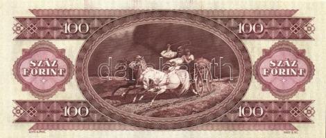 1993. 100Ft (6x) egymás utáni sorszámmal és nyomdai festékfoltokkal T:I