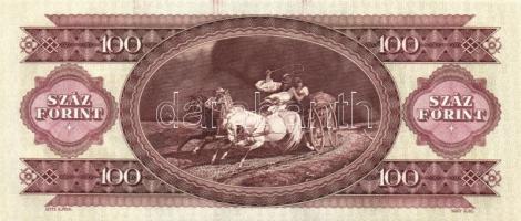 1993. 100Ft (6x) egymás utáni sorszámmal és nyomdai festékfoltokkal T:I