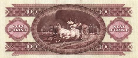 1993. 100Ft (6x) egymás utáni sorszámmal és nyomdai festékfoltokkal T:I