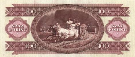 1993. 100Ft (6x) egymás utáni sorszámmal és nyomdai festékfoltokkal T:I