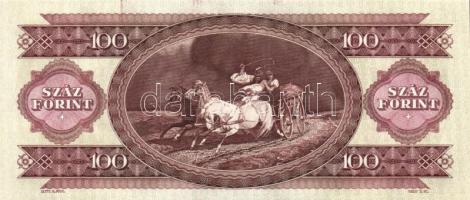 1993. 100Ft (7x) egymás utáni sorszámmal és nyomdai festékfoltokkal T:I