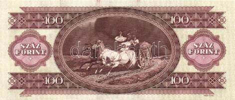 1993. 100Ft (7x) egymás utáni sorszámmal és nyomdai festékfoltokkal T:I