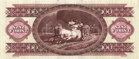 1993. 100Ft (7x) egymás utáni sorszámmal és nyomdai festékfoltokkal T:I