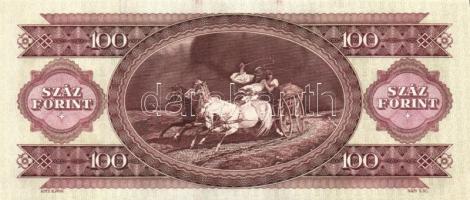 1993. 100Ft (8x) egymás utáni sorszámmal és nyomdai festékfoltokkal T:I