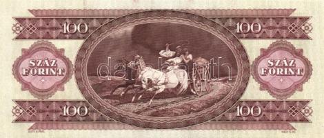 1993. 100Ft (8x) egymás utáni sorszámmal és nyomdai festékfoltokkal T:I