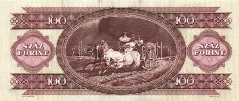 1993. 100Ft (8x) egymás utáni sorszámmal és nyomdai festékfoltokkal T:I