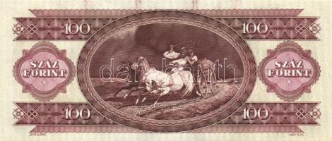 1993. 100Ft (8x) egymás utáni sorszámmal és nyomdai festékfoltokkal T:I