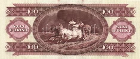 1993. 100Ft (10x) egymás utáni sorszámmal és nyomdai festékfoltokkal T:I