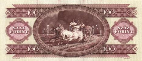 1993. 100Ft (10x) egymás utáni sorszámmal és nyomdai festékfoltokkal T:I