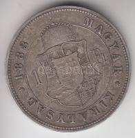 1883KB 1Ft Ag "Barokk címer" T:2-