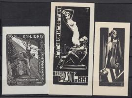 8 db erotikus ex libris  / 8 erotic ex libris