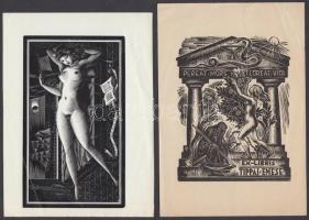 8 db erotikus ex libris  / 8 erotic ex libris