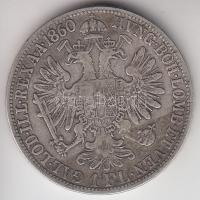 Ausztria 1860A 1Fl Ag "Ferenc József" T:2-
Austria 1860A 1 Florin Ag "Franz Joseph&qu...