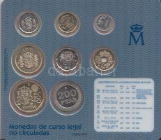 Spanyolország 2000. 1p-500P 8klf darab forgalmi pénzek szettben T:1
Spain 2000. 1 Peseta - 500 Peset...