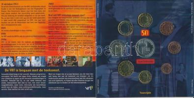 Belgium 2003. 1c-2€ 8klf db + "50 éves a Televízió" emlékérem szettben T:BU
Belg...