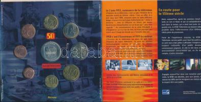 Belgium 2003. 1c-2€ 8klf db + "50 éves a Televízió" emlékérem szettben T:BU
Belg...