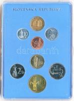 Szlovákia 1997. 10h-10K 7klf db, hivatalos forgalmi sor szettben + 1db emlékérem T:1
Slovakia 1997. ...