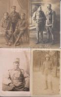 7 db régi képeslap, motívum lapok, katonai fotólapok / 7 photo cards, soldiers