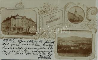 1899 Besztercebánya, Hotel Hungaria, floral (EK)