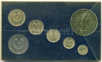 Ciprus 1985. 1c-50c 6klf db, forgalmi pénzek szettben T:1
Cyprus 1985.  1 cent - 50 cents, 6 differe...