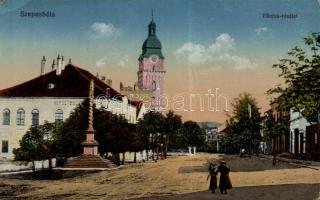 Szepesbéla Main street, church (EK)