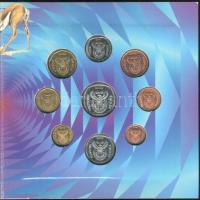Dél-Afrika 2000. 10c-5R 9klf db, forgalmi pénzek szettben T:1
South Africa 2000. 1 cent - 5 Rand, 9 ...