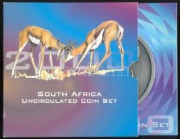 Dél-Afrika 2000. 10c-5R 9klf db, forgalmi pénzek szettben T:1
South Africa 2000. 1 cent - 5 Rand, 9 ...