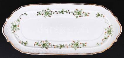 Hollóházi Erika szendvicses készlet, jelzett, matricás, hibátlan / Hollohaza porcelain sandwich set