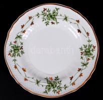 Hollóházi Erika szendvicses készlet, jelzett, matricás, hibátlan / Hollohaza porcelain sandwich set