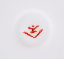 Japán Imari mintás kis váza, kézzel festett, jelzett, hibátlan, m:16 cm