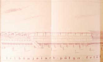 1931 Az 1933-ban megnyitott kerepesi úti ügető (BÜE) a tribünöket pálya felőli perspektívából mutató...