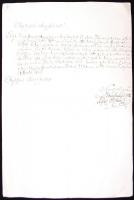 cca 1700-1830 Helytartótanácsi, kancelláriai és egyéb hivatalos levelek gyűjteménye. Összesen 20 db ...