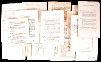 cca 1700-1830 Helytartótanácsi, kancelláriai és egyéb hivatalos levelek gyűjteménye. Összesen 20 db ...