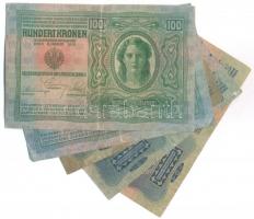 1912-13. 20K (3x) + 100K (2x) mindegyik felülbélyegezve, közte "Felülbélyegzés 1919...Zsombolya...