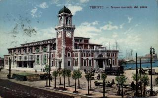 Trieste fish market, ships (Rb)