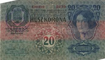 1912-15. 10K + 20K + 100K mindegyik lila "Hajdu Vármegye Hajdunánás Község 1901" felülbély...