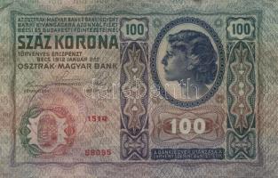 1912-15. 10K + 20K + 100K mindegyik lila "Hajdu Vármegye Hajdunánás Község 1901" felülbély...