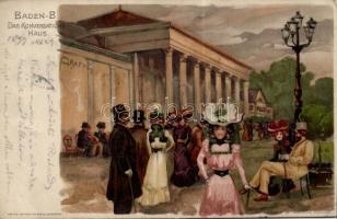 1899 Baden-Baden, Conversation house, litho (fa)